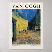 Cafee Terrace At Night Blossom ポスター (正面)