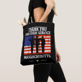 CafePress Thank You For Your Service Tote Bag トートバッグ (クローズアップ)