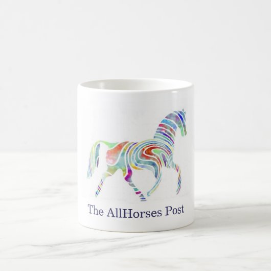 cafepresslogo、AllHorsesのポスト コーヒーマグカップ (中央)