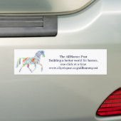 cafepresslogo、AllHorses PostBuilding賭… バンパーステッカー (車上)