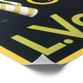 Cafes Chocolats L. Voisin Vintage Ad ポスター (角)