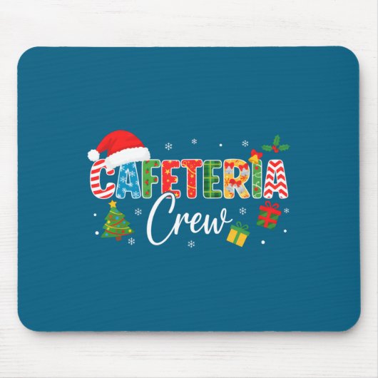 Cafeteria Crew Christmas Holiday School Staff Food マウスパッド (正面)