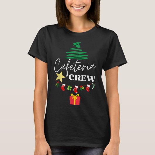 Cafeteria Lunch Lady Crew Christmas Matching Women Tシャツ (正面)