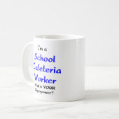 cafeteria worker school コーヒーマグカップ (正面左)