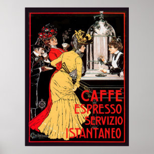 CaffeのエスプレッソServizio Istantaneo ポスター