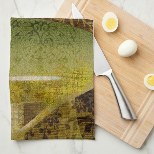 Caffeのラテ キッチンタオル (四つ折り)