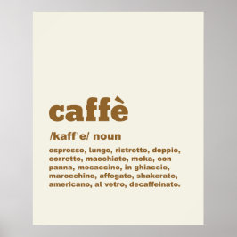 Caffè Poster ポスター