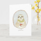 Caffeinatedのかわいこちゃん| Sloffee カード (黄色い花)