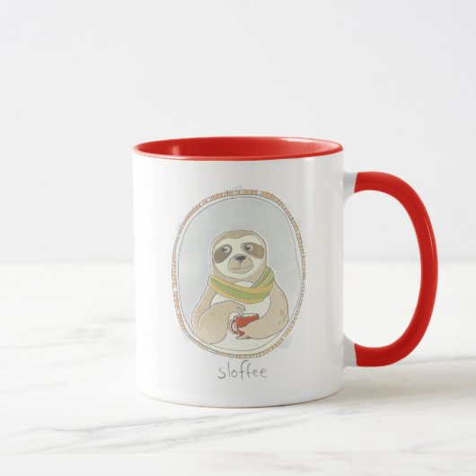 Caffeinatedのかわいこちゃん| Sloffee マグカップ (右)