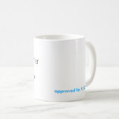 Caffeinatedの作家だけ幸せな作家です コーヒーマグカップ (正面右)
