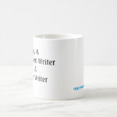 Caffeinatedの作家だけ幸せな作家です コーヒーマグカップ (中央)