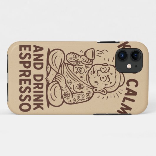 Caffeinatedコールケース Case-Mate iPhoneケース (裏面(横))