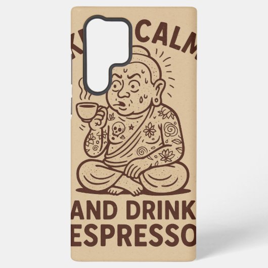 Caffeinatedコールケース Samsung Galaxyケース (裏面)
