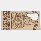 Caffeinatedコールケース Samsung Galaxyケース (裏面横)
