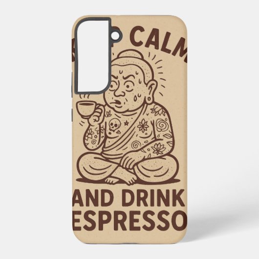 Caffeinatedコールケース Samsung Galaxyケース (裏面)