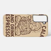 Caffeinatedコールケース Samsung Galaxyケース (裏面横)