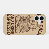 Caffeinatedコール iPhone 16ケース (裏面横)