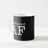 Caffeinated AFのおもしろいなコーヒー・マグ-カフェイン常習者 コーヒーマグカップ (正面左)