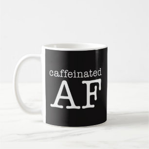 Caffeinated AFのおもしろいなコーヒー・マグ-カフェイン常習者 コーヒーマグカップ