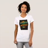 Caffeinated and Unstoppable | Funny Coffee Lover Tシャツ (正面フル)