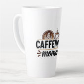 Caffeinated Moments - Coffee Lover Design カフェラテマグ (左アングル)