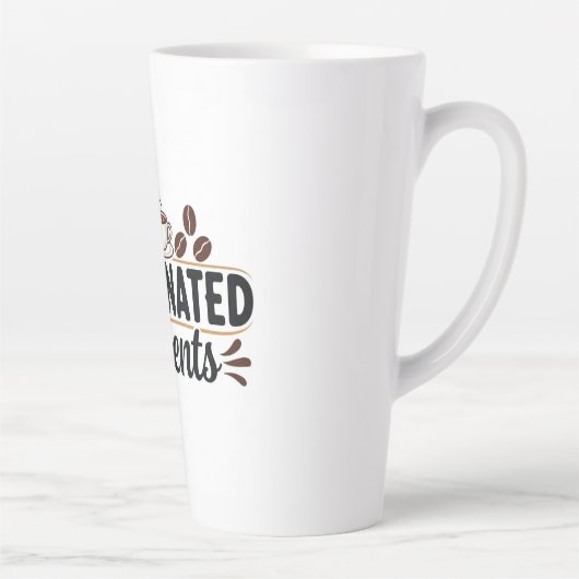 Caffeinated Moments - Coffee Lover Design カフェラテマグ (右)