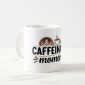 Caffeinated Moments - Coffee Lover Design コーヒーマグカップ (正面左)