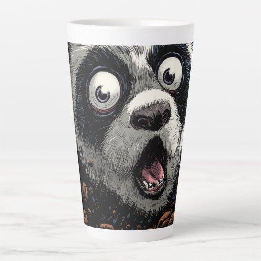 Caffeinated Panda カフェラテマグ (正面)
