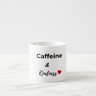 Caffeine and kindness coffee lover エスプレッソカップ