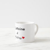 Caffeine and kindness coffee lover エスプレッソカップ (正面右)