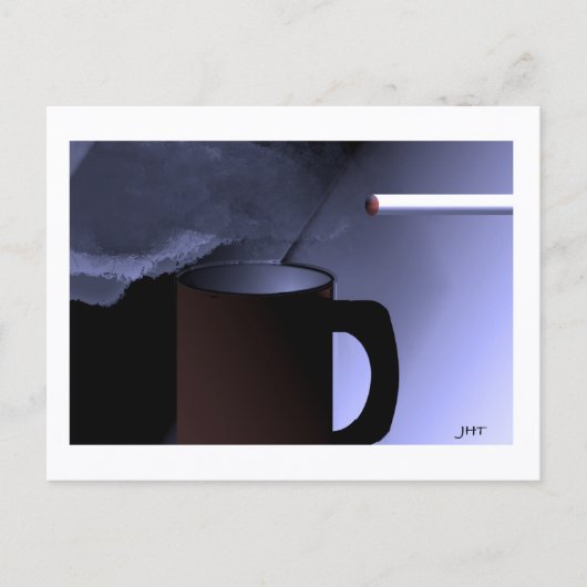 Caffeine and Nicotine Postcard Print by JHT ポストカード (正面)