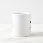 Caffeine & Calm Mug – Cozy Minimalist Quote Design コーヒーマグカップ (中央)