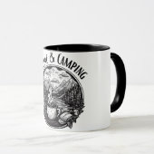 Caffeine & Camping マグカップ (正面右)
