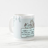 Caffeine & Cats Mug コーヒーマグカップ (正面左)