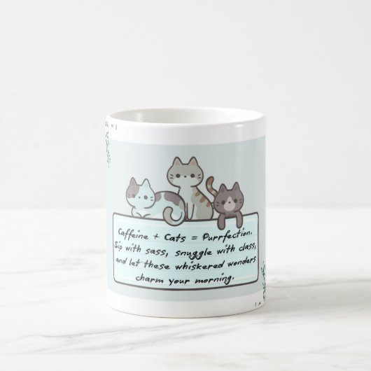 Caffeine & Cats Mug コーヒーマグカップ (中央)