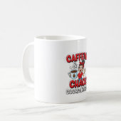 Caffeine&Chaos coordinator Morning Mug for women コーヒーマグカップ (正面左)