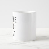 Caffeine. Chaos. Repeat. – Neon Cyberpunk Coffee M ジャンボコーヒーマグカップ (正面)