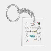 Caffeine Chaos Thank You SEN teacher special need キーホルダー (正面左)