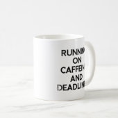 Caffeine & Deadlines Hustle Mug コーヒーマグカップ (正面右)