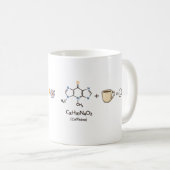 Caffeine Equation–Coffee Powers You Funny Science  コーヒーマグカップ (正面右)