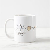 Caffeine Equation–Coffee Powers You Funny Science  コーヒーマグカップ (左)