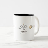 Caffeine Equation–Coffee Powers You Funny Science ツートーンマグカップ (正面右)