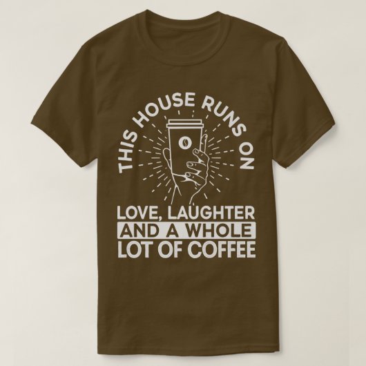 Caffeine Espresso Latte Barista Coffee Tシャツ (デザイン正面)