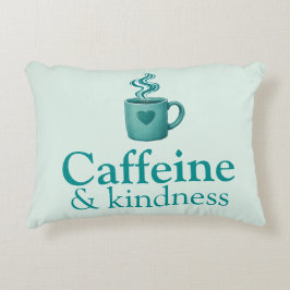 Caffeine & Kindness Teal Coffee Pale Mint アクセントクッション