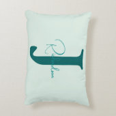 Caffeine & Kindness Teal Coffee Pale Mint アクセントクッション (裏面(縦))