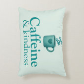 Caffeine & Kindness Teal Coffee Pale Mint アクセントクッション (正面(垂直))