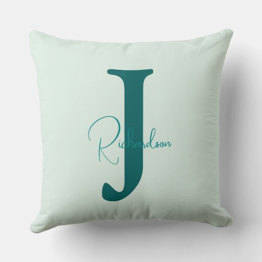 Caffeine & Kindness Teal Coffee Pale Mint クッション (裏面)