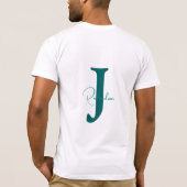 Caffeine & Kindness Teal Coffee Pale Mint Tシャツ (裏面)