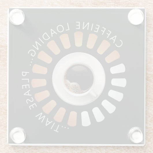 Caffeine loading ガラスコースター (裏面)