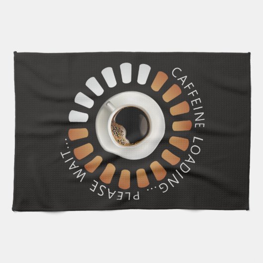 Caffeine loading キッチンタオル (横)